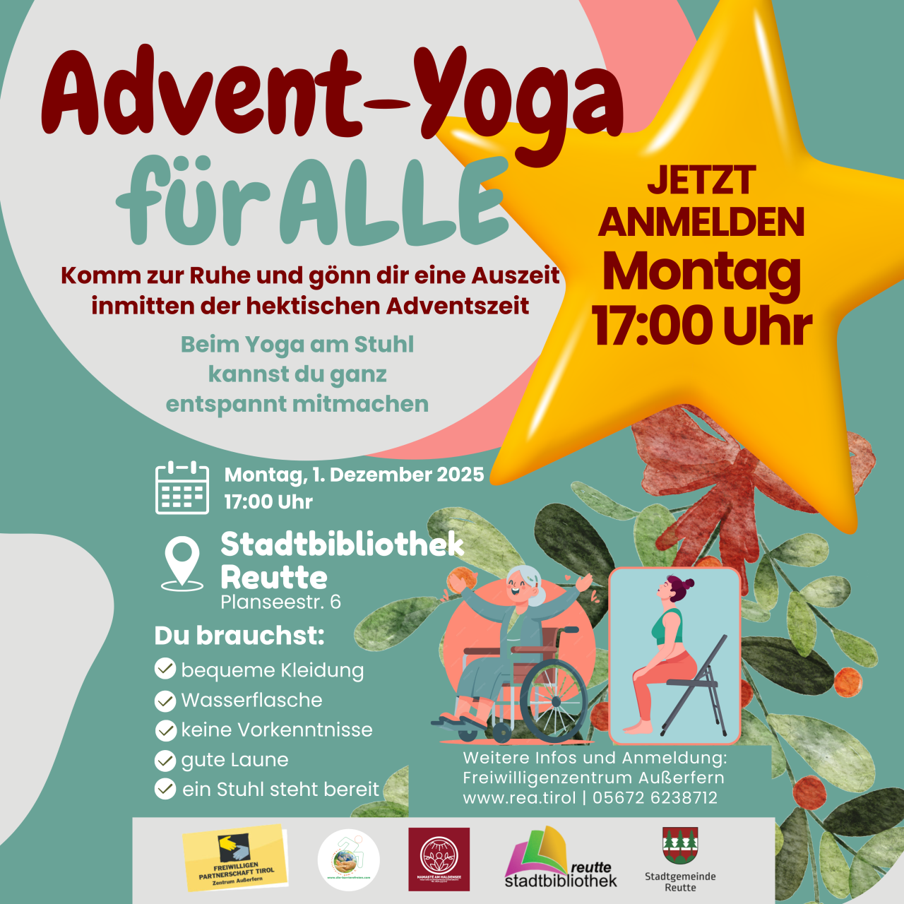 Adent-Yoga für Alle in der Stadtbibliothek